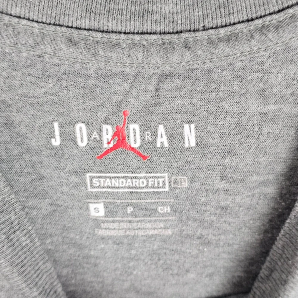 Jordan T-Shirt Mens Small Gray Air Jordan Jumpman Graphic Tee AQ2366-02K